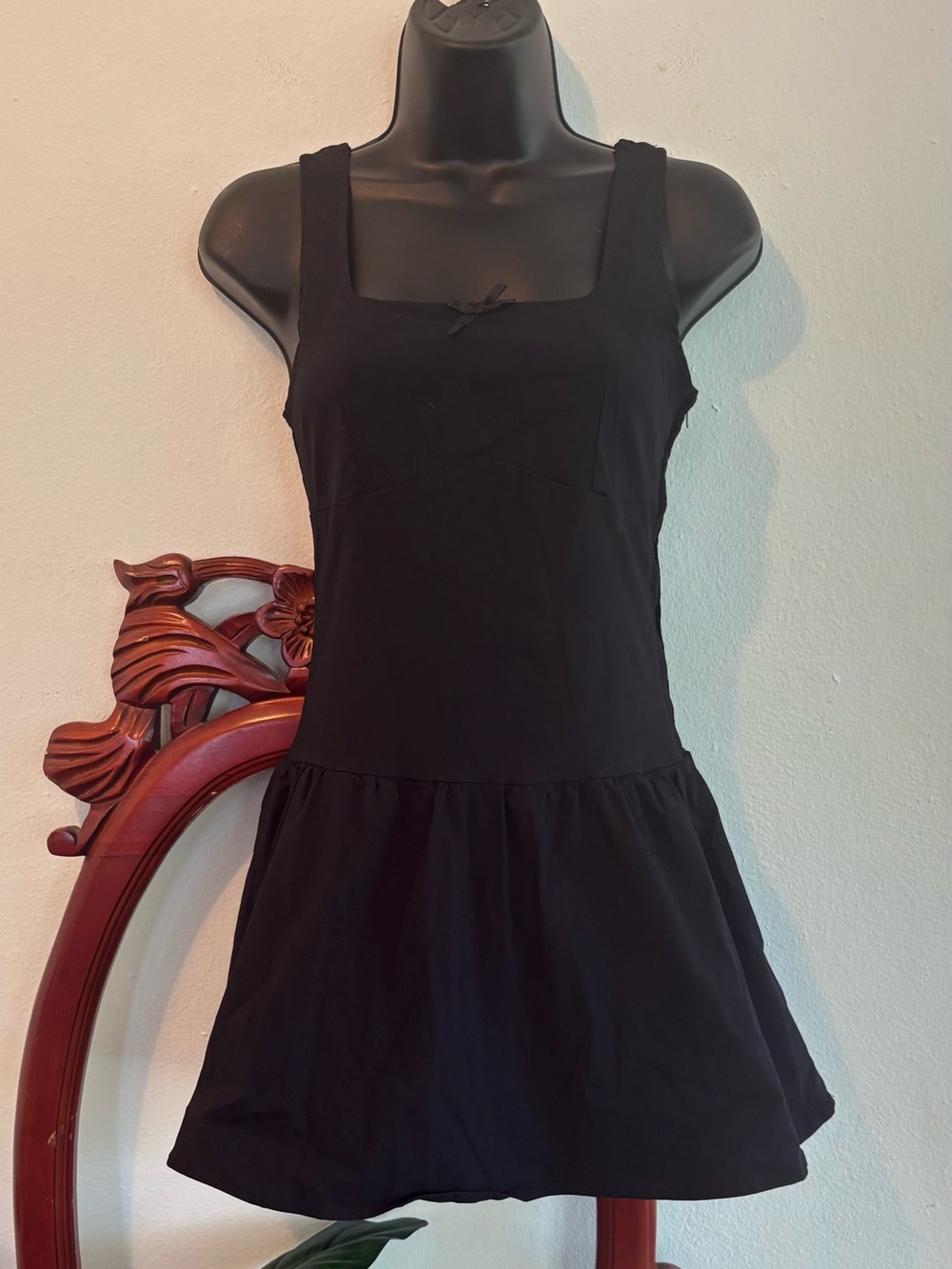 Madden Girl Black Sleeveless Mini Dress with Built in Shorts Underneath